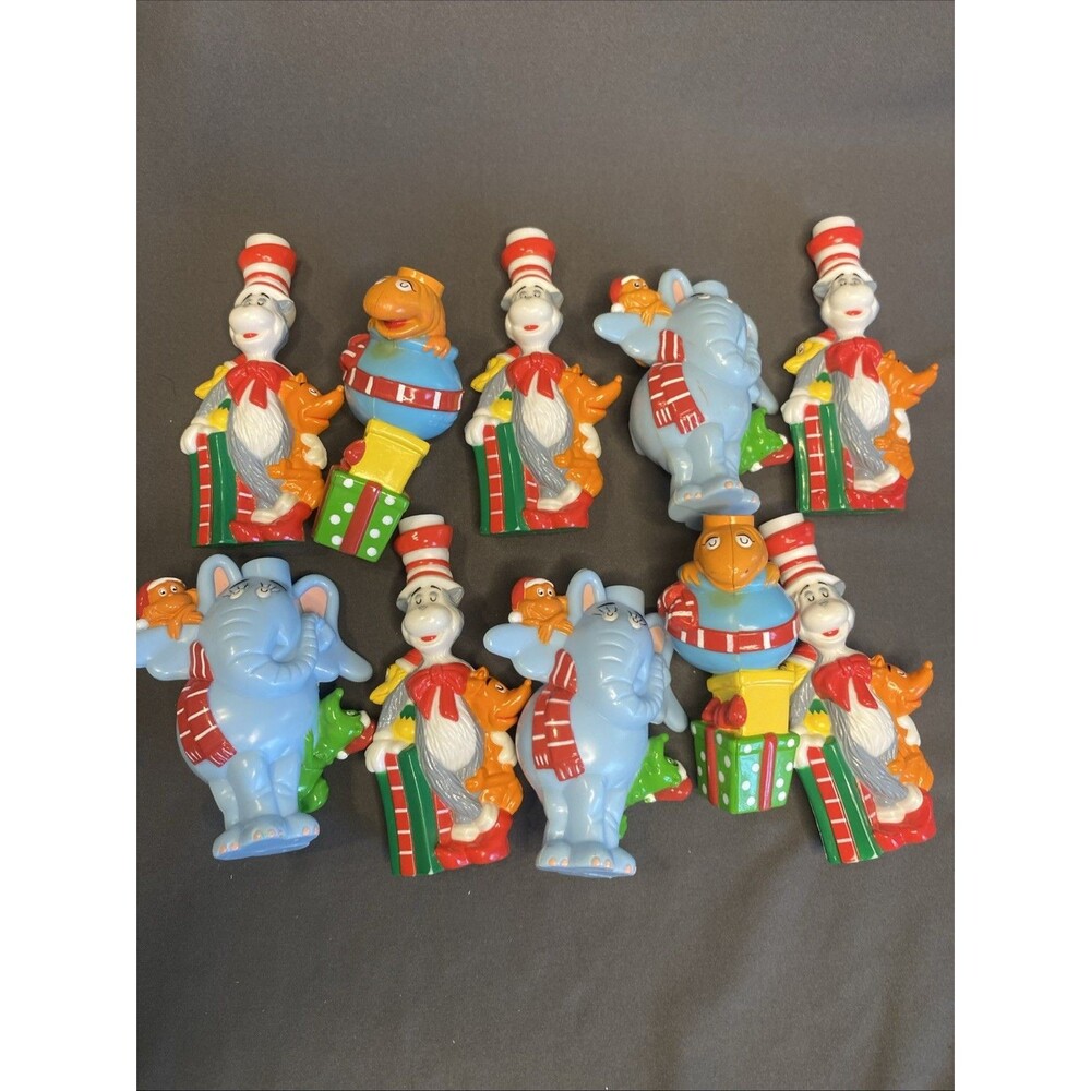 10 Cat In The Hat Dr. Seuss Christmas Holiday Light Strand Covers Colorful